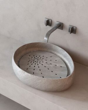 handmade natural stone wash basin