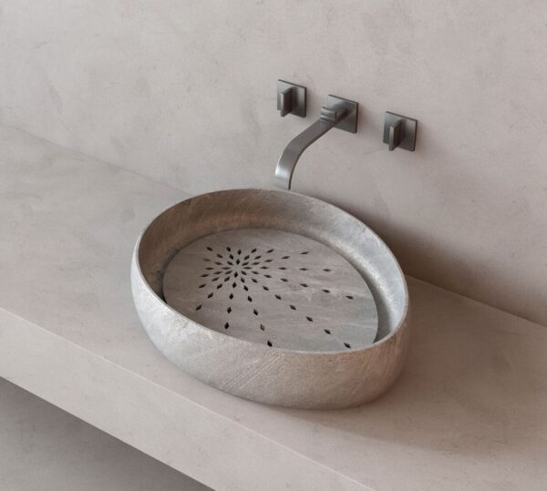 handmade natural stone wash basin