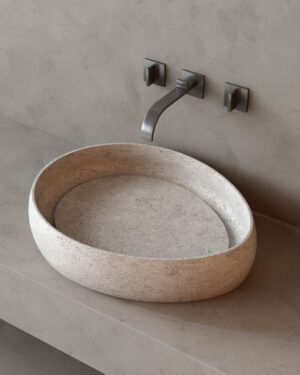 handmade natural stone wash basin