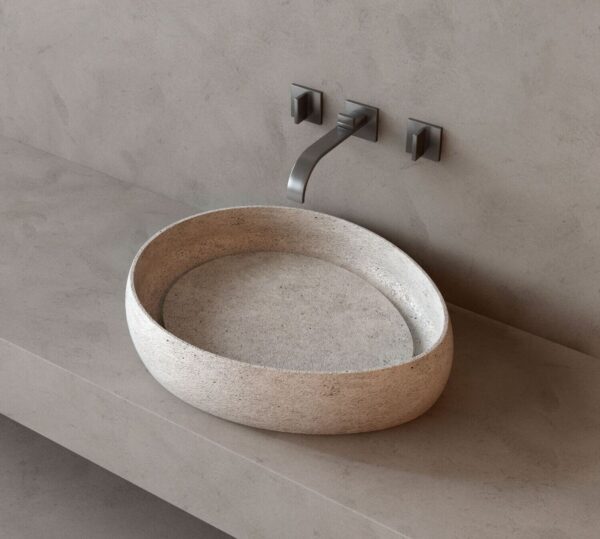 handmade natural stone wash basin