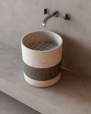 handmade natural stone wash basin