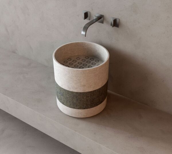 handmade natural stone wash basin