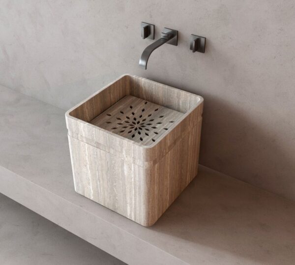 handmade natural stone wash basin