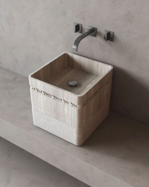 handmade natural stone wash basin