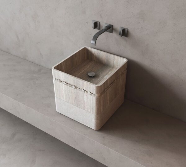 handmade natural stone wash basin