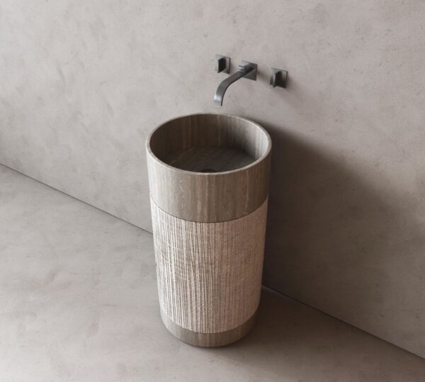 handmade natural stone wash basin