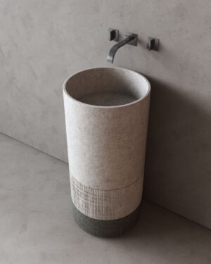 handmade natural stone wash basin