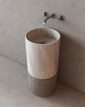 handmade natural stone wash basin